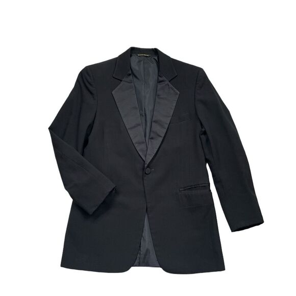Lord West Tailored for Formally Yours Men Tuxedo Jacket Black Sz 36 Sh Great co